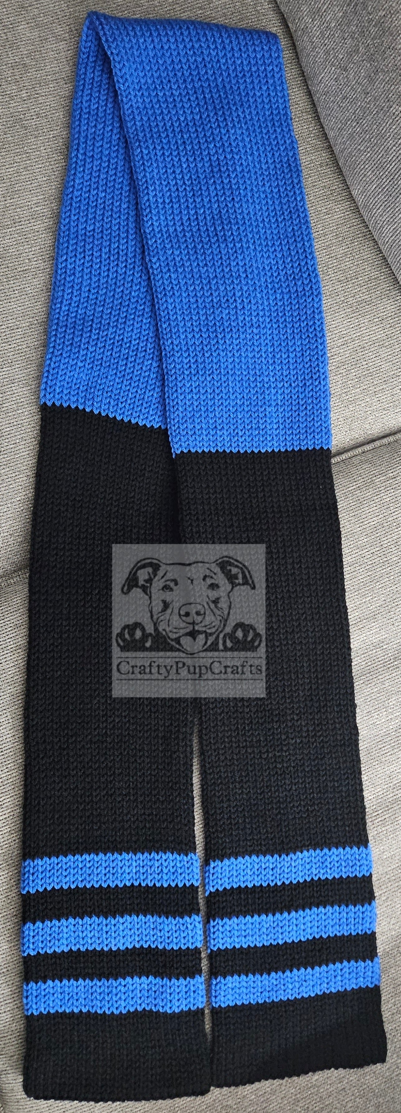 Black & blue scarf