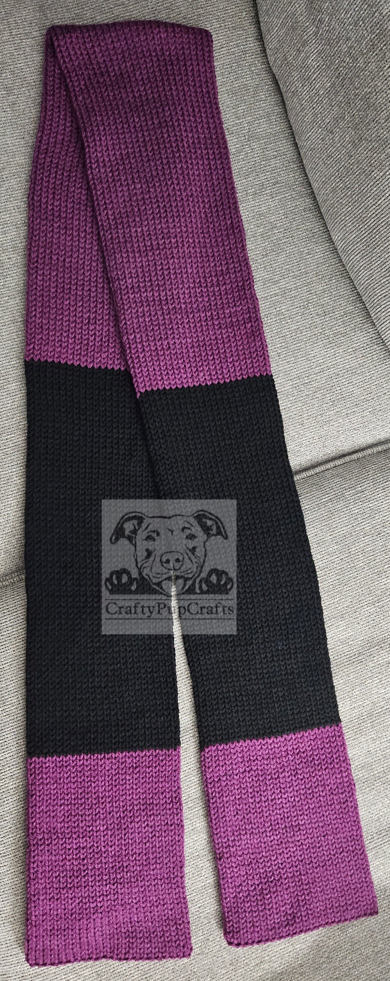 Black & purple scarf