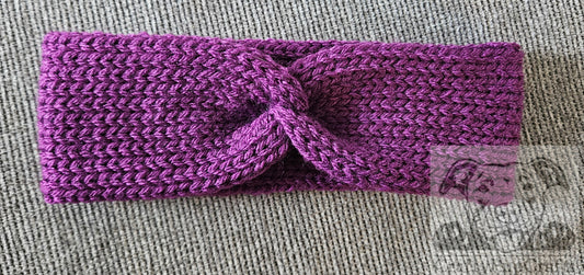 Purple narrow ear warmer